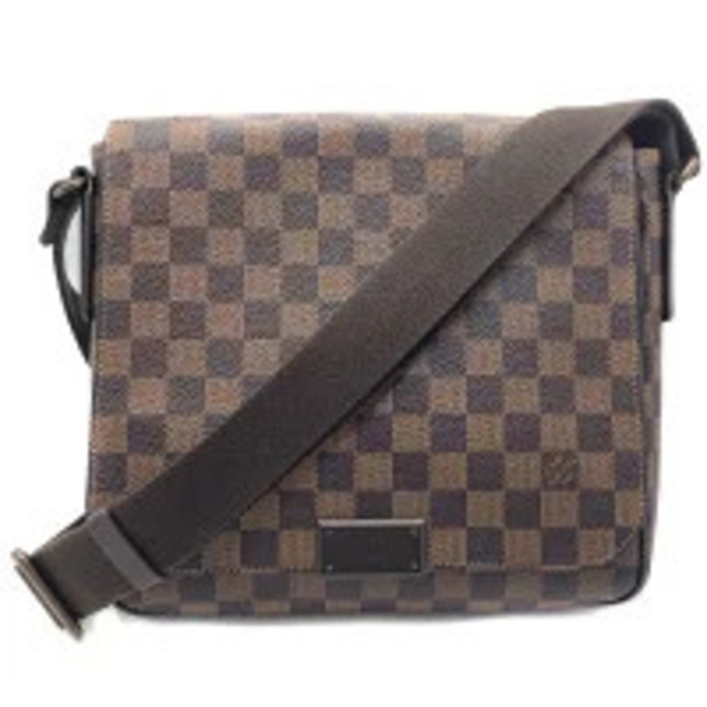 LOUIS VUITTON District Damier Ebene Brown Shoulder Bag Messenger Crossbody